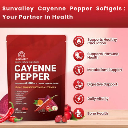 Cayenne Pepper Softgels For Men