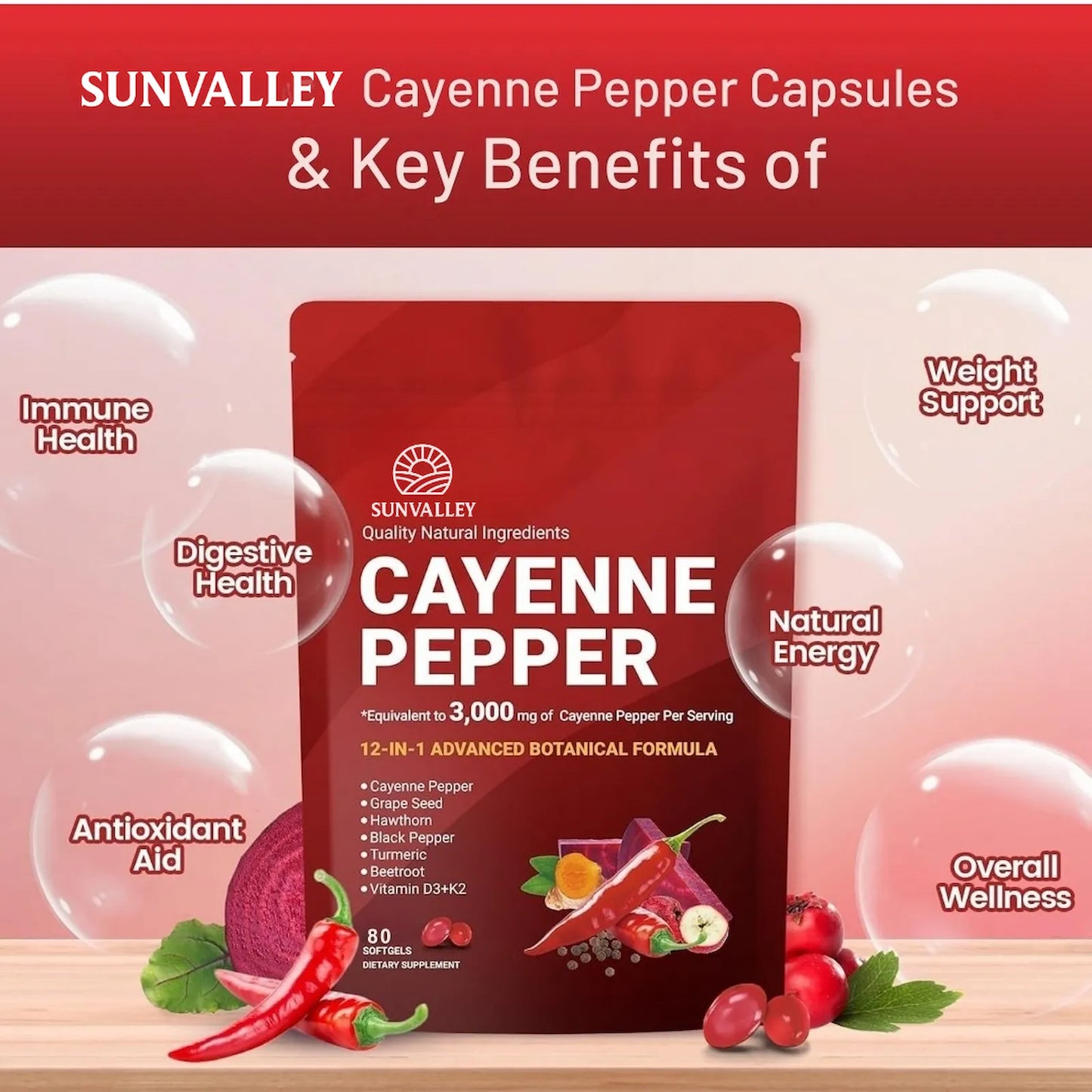 Cayenne Pepper Softgels For Men