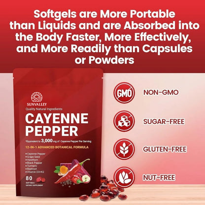 Cayenne Pepper Softgels For Men